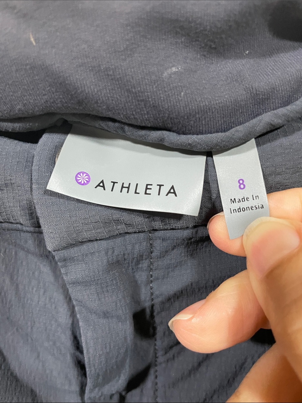 Athleta women’s Charcoal Gray Stretch Utility Pants - Picture 2 of 3